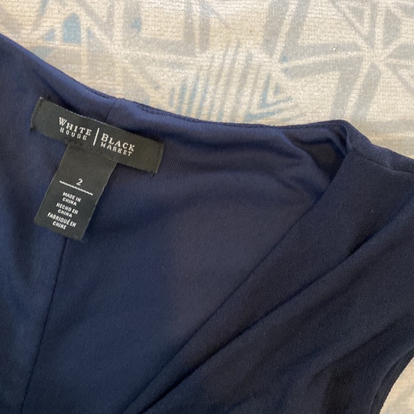 WHBM Navy Cocktail Dress - Picture 5 of 6